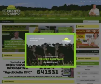 Defrentealcampo.com.ar(Junto al campo pampeano) Screenshot