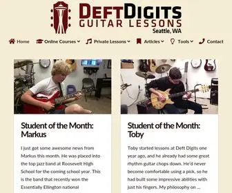 Deftdigits.com(Deft Digits offers acoustic and electric guitar lessons online and in person. The blog) Screenshot