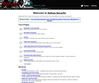 Defuse.ca(Defuse Security Research and Development) Screenshot