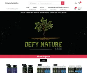 Defynaturelabs.com(Home) Screenshot