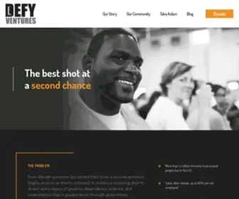 Defyventures.org(Defy Ventures) Screenshot