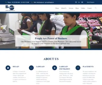 Degain.in(Temp Contract Management and Skill Development Company) Screenshot