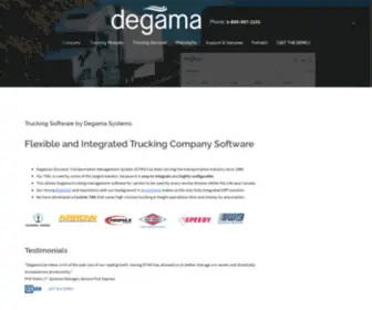 Degama.com(Degama Trucking Services) Screenshot