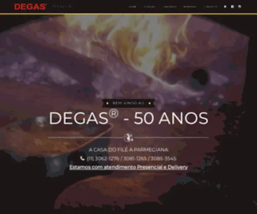 Degasrestaurante.com.br(Com 50 anos. O degas (degas pinheiros)) Screenshot