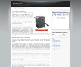 Degausser.com(Your guide to degaussers and hard drive erasers) Screenshot