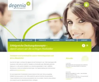 Degenia.de(Degenia Versicherungsdienst AG) Screenshot