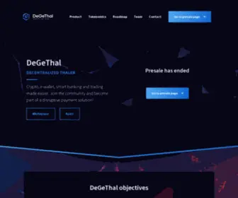 Degethal.com(Decentralised Thaler) Screenshot