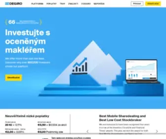 Degiro.cz(Online broker) Screenshot