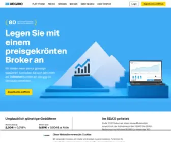 Degiro.de(Online Wertpapierhandel) Screenshot