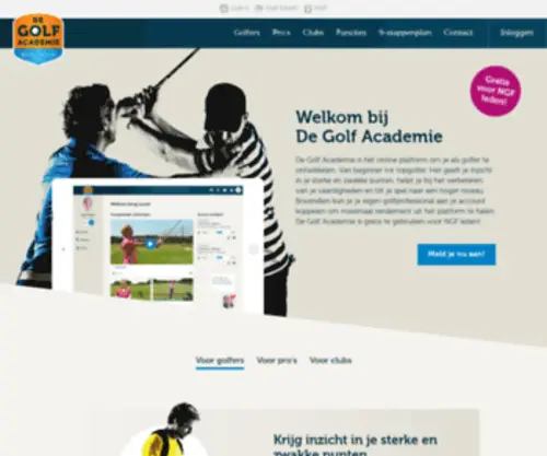 Degolfacademie.nl(De Golf Academie) Screenshot