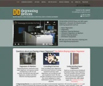 Degreasingdevices.com(Vapor Degreaser) Screenshot