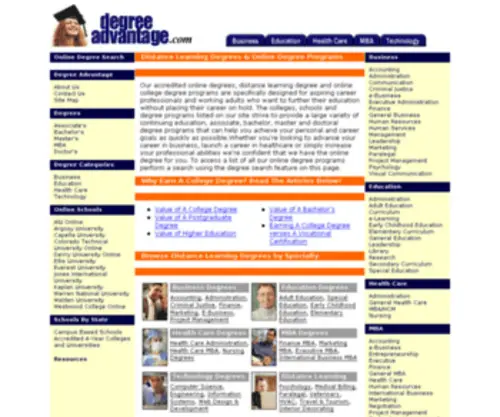 Degreeadvantage.com(Distance Learning) Screenshot