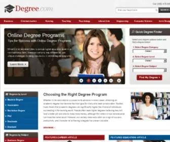 Degree.com(Online degrees) Screenshot