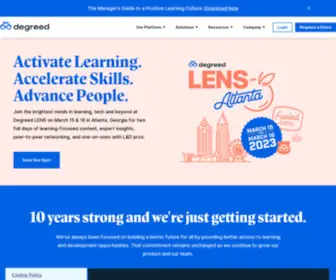 Degreed.com(The Learning and Upskilling Platform) Screenshot