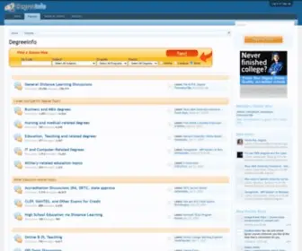 Degreeinfo.com(Distance Learning) Screenshot