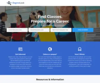 Degreelook.com(Online Education) Screenshot