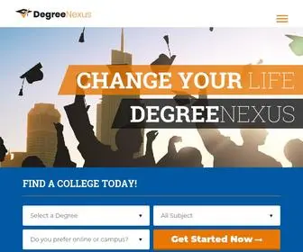 Degreenexus.com(List of Online Degree Colleges) Screenshot