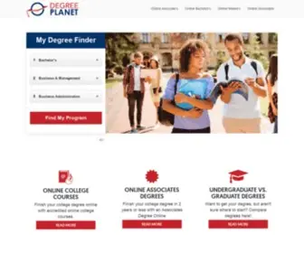 Degreeplanet.com(Best Online Colleges & Degrees) Screenshot