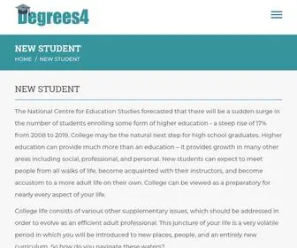 Degrees-4.com(New Student) Screenshot