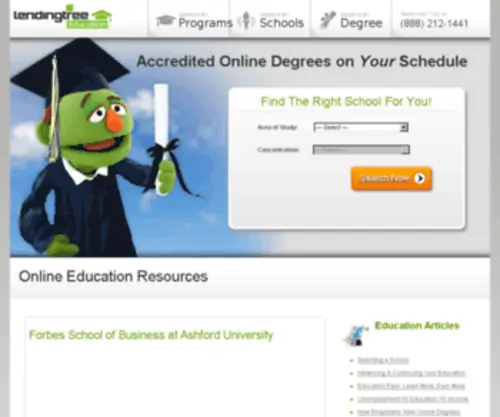 Degreetree.com(Accredited Online Degrees) Screenshot