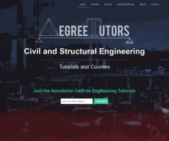 Degreetutors.com(Civil & Structural Engineering Tutorials and Courses) Screenshot