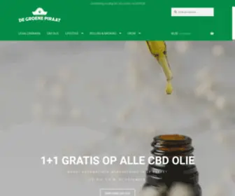 Degroenepiraat.be(CBD & Grow speciaalzaak in Gent & Oostende) Screenshot