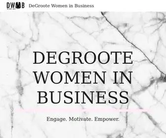 Degrootewomen.com(DeGroote Women in Business) Screenshot