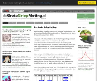 Degrotegriepmeting.nl(De Grote GriepMeting) Screenshot