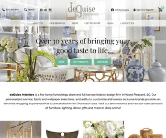 Deguiseinteriors.com(Fine Home Furnishings) Screenshot