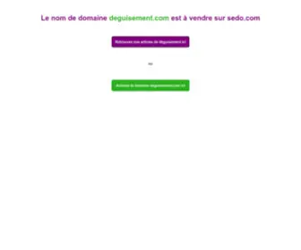 Deguisement.com(Vente du domaine) Screenshot