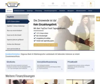 Degussa-Bank.de(Willkommen bei der Degussa Bank. Die Worksite) Screenshot