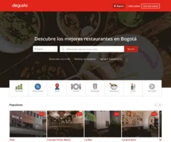 Degusta.com.co(Restaurantes en Bogotá) Screenshot