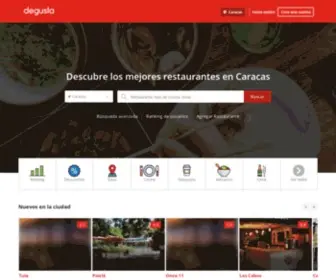 Degusta.com.ve(Restaurantes en Caracas) Screenshot