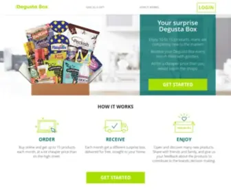 Degustabox.com(Your surprise Degusta Box) Screenshot