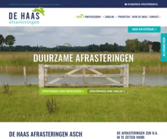 Dehaas-Afrasteringen.nl(De Haas Afrasteringen) Screenshot