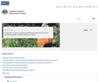 Deh.gov.au(Australian Government Department of Sustainability) Screenshot