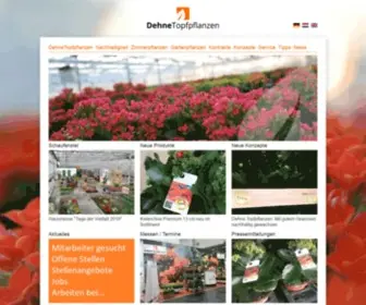 Dehne-Topfpflanzen.de(Dehne Topfpflanzen GmbH & Co) Screenshot