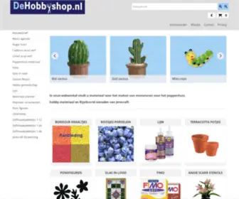 Dehobbyshop.nl(De webwinkel voor het poppenhuis) Screenshot