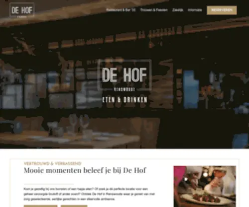 Dehof.nl(Restaurant De Hof) Screenshot
