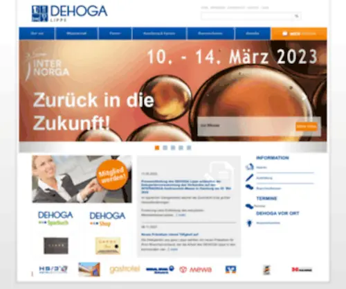 Dehoga-Lippe.de(Dehoga Lippe) Screenshot