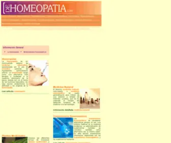 Dehomeopatia.com(Todo sobre la Homeopatia) Screenshot