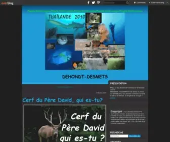 Dehondt-Desmets.fr(Le blog de Dehondt Christophe et de Desmets Corinne) Screenshot