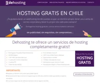 Dehosting.cl(Hosting Gratis Chile) Screenshot