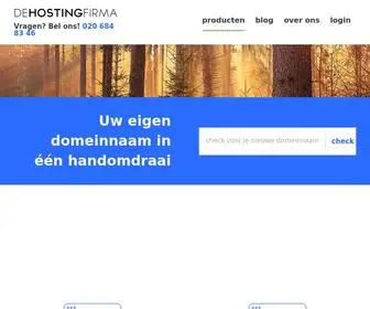 Dehostingfirma.nl(De Hosting Firma) Screenshot