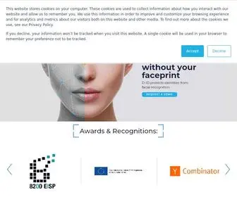 Deidentification.co(D-id provides identity protection services) Screenshot