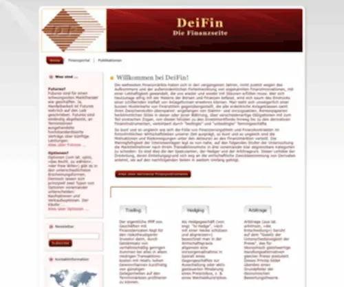 Deifin.com(Die Finanzseite zum Thema Börse und Finanzen) Screenshot