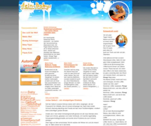 Dein-Baby.net(Onlinemagazin rund Baby) Screenshot
