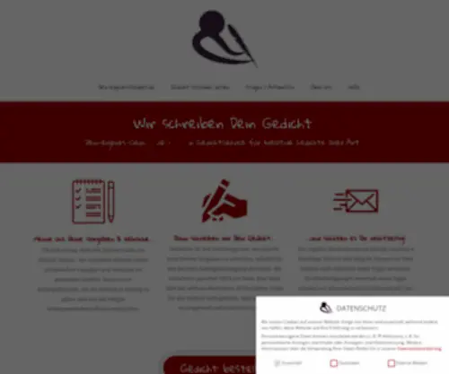 Dein-Eigenes-Gedicht.de(Dein Gedichtservice) Screenshot