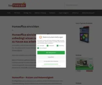 Dein-Elektriker-Info.de(Hilfe und Infoseite rund um die Elektroinstallation) Screenshot