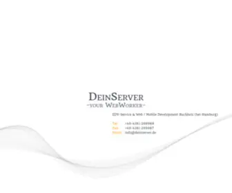 Dein-Server.de(Ihre Full Service Agentur) Screenshot